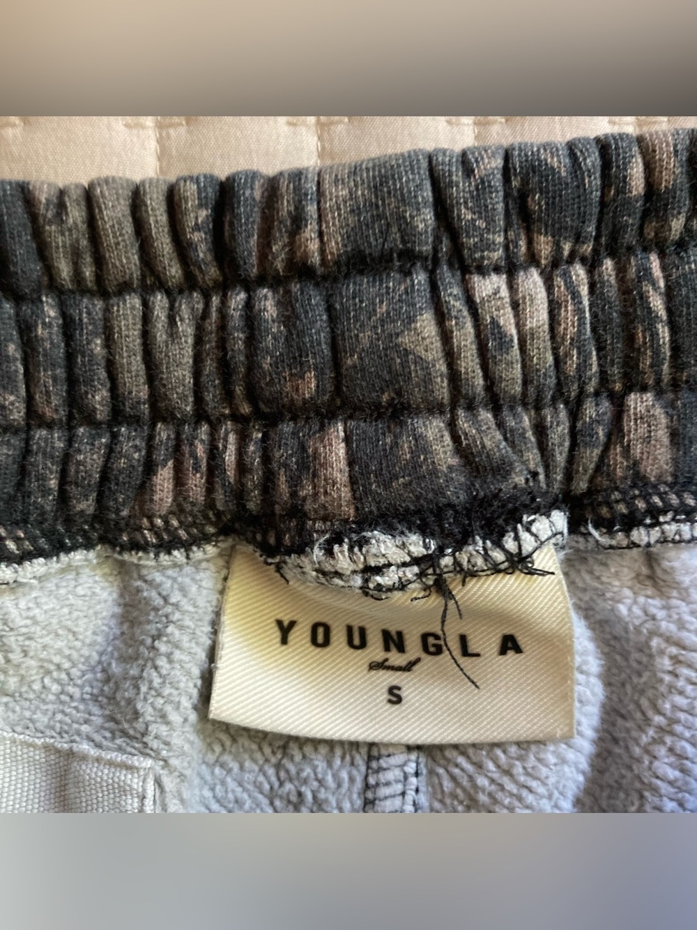 YoungLA Tree Camo Athletic Shorts Men’s Small 4” Cotton Gym Lifting 1118 - Picture 7 of 10